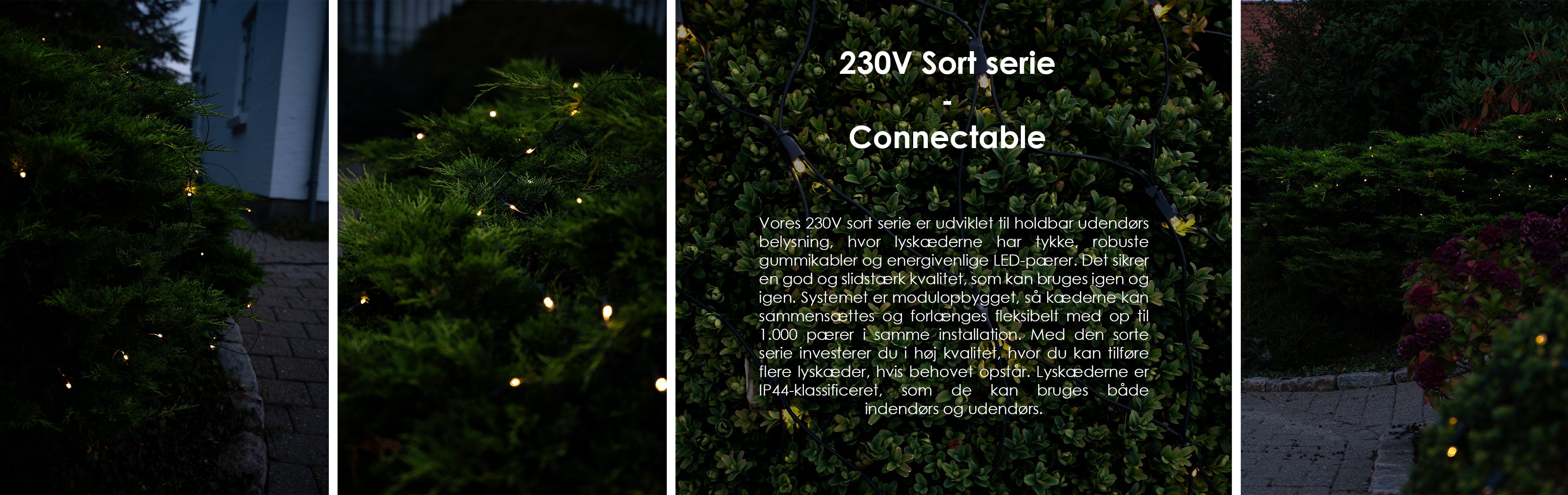 230V Sort serie - Connectable