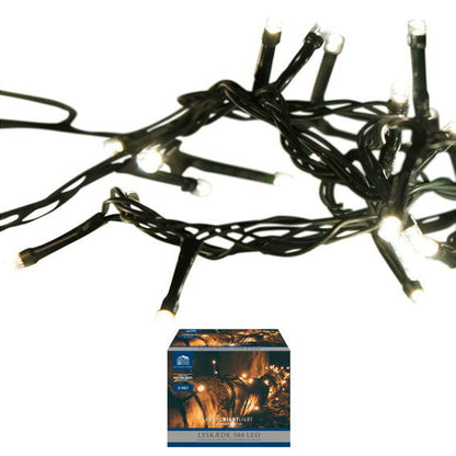 Lyskæde 500 LED L4995 cm 31V adapter IP44 Grøn