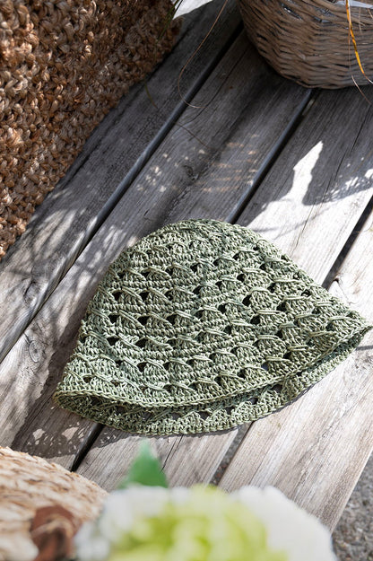 Grøn hat str. 57-59 cm